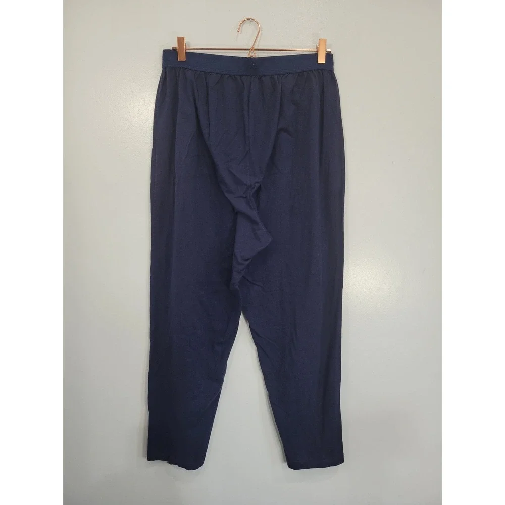 Tommy Hilfiger Logo Waistband Mens Navy Blue Cotton Sleepwear Pajama Pants‎ XL